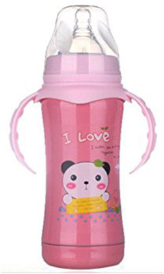 

Ole Baby Double Wall Insulated Kids Stainless Steel, Anti Colic Feeding Bottle - 240ml - 240 ml(Pink)
