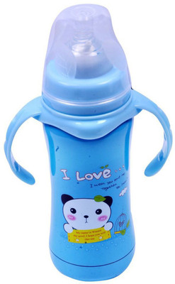 

Ole Baby Double Wall Insulated Kids Stainless Steel, Anti Colic Feeding Bottle - 240ml - 240 ml(Blue)