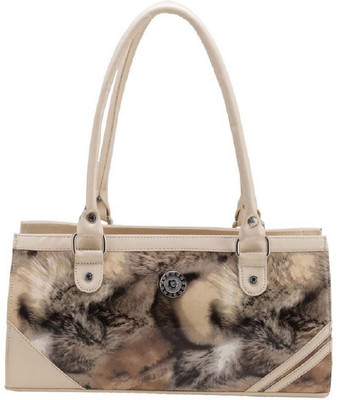 

Dazy Fashions PU Leather Hand-Held Bag For Girls And Women (Cream Colour) Waterproof Shoulder Bag(Beige, 1 L)