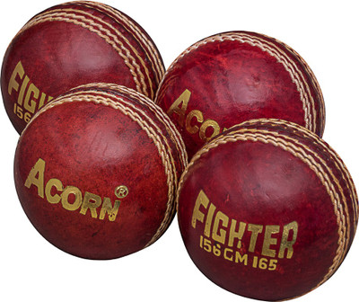 

Acorn® 26 Cricket Leather Ball(Pack of 4, Red)
