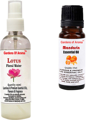 

Gardens Of Aroma Lotus Floral Water And Mandarin Essential Oil(110 ml)