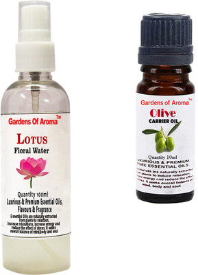 

Gardens Of Aroma Lotus Floral Water And Olive Essential Oil(110 ml)