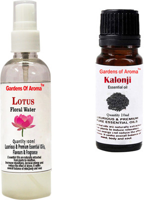 

Gardens Of Aroma Lotus Floral Water And Kalonji Essential Oil(110 ml)