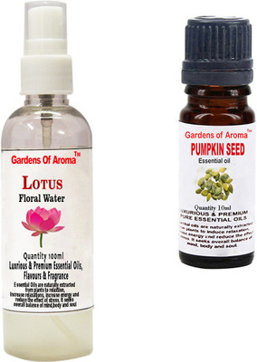 

Gardens Of Aroma Lotus Floral Water And Pumkinseed Essential Oil(110 ml)