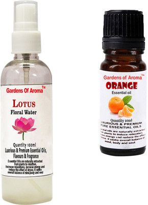 

Gardens Of Aroma Lotus Floral Water And Orange Essential Oil(110 ml)
