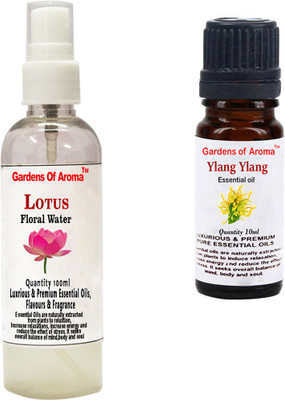 

Gardens Of Aroma Lotus Floral Water And Ylang Ylang Essential Oil(110 ml)