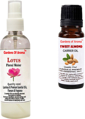 

Gardens Of Aroma Lotus Floral Water And sweet Almond Essential Oil(110 ml)