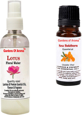 

Gardens Of Aroma Lotus Floral Water And Seabukthorn Essential Oil(110 ml)