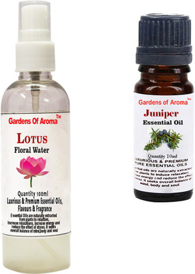 

Gardens Of Aroma Lotus Floral Water And Juniper Essential Oil(110 ml)
