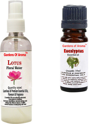 

Gardens Of Aroma Lotus Floral Water And Eucalyptus Essential Oil(110 ml)