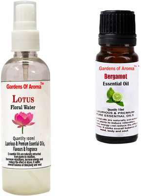 

Gardens Of Aroma Lotus Floral Water And Bergamot Essential Oil(110 ml)