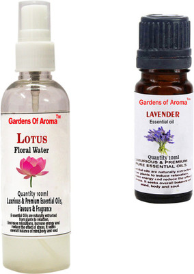 

Gardens Of Aroma Lotus Floral Water And Lavender Essential Oil(110 ml)