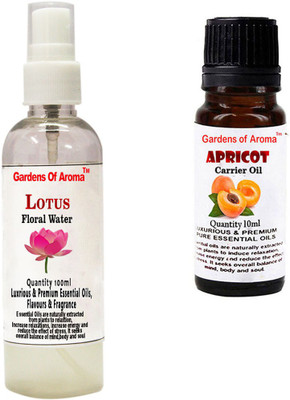

Gardens Of Aroma Lotus Floral Water And Apricot Essential Oil(110 ml)