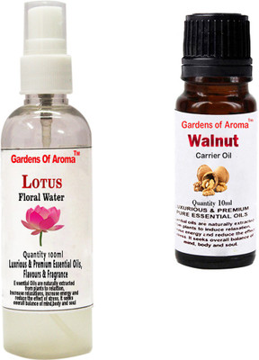 

Gardens Of Aroma Lotus Floral Water And Walnut Essential Oil(110 ml)