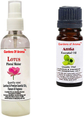 

Gardens Of Aroma Lotus Floral Water And Amla Essential Oil(110 ml)
