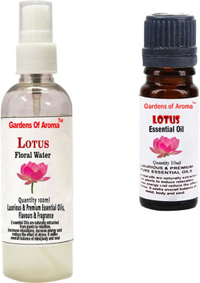

Gardens Of Aroma Lotus Floral Water And Lotus Essential Oil(110 ml)