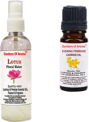 

Gardens Of Aroma Lotus Floral Water And Evening primrose Essential Oil(110 ml)