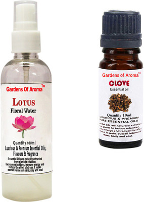 

Gardens Of Aroma Lotus Floral Water And Clove Essential Oil(110 ml)