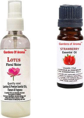 

Gardens Of Aroma Lotus Floral Water And Strawberry Essential Oil(110 ml)