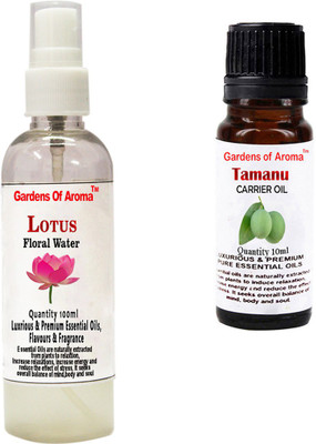 

Gardens Of Aroma Lotus Floral Water And Tamanu Essential Oil(110 ml)
