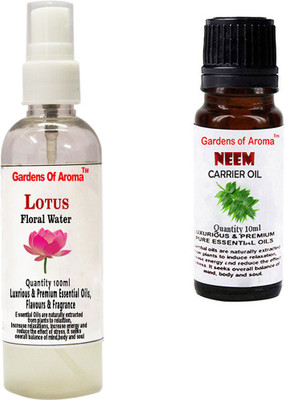 

Gardens Of Aroma Lotus Floral Water And Neem Essential Oil(110 ml)