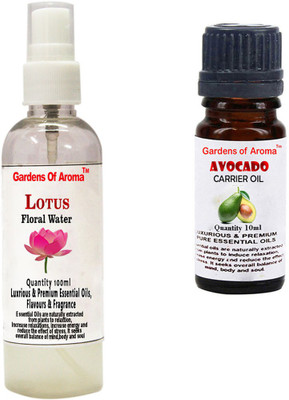 

Gardens Of Aroma Lotus Floral Water And Avocado Essential Oil(110 ml)