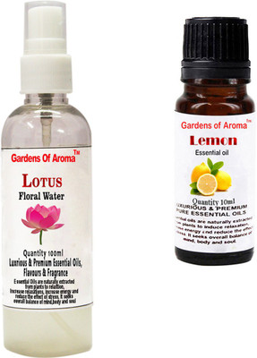 

Gardens Of Aroma Lotus Floral Water And Lemon Essential Oil(110 ml)