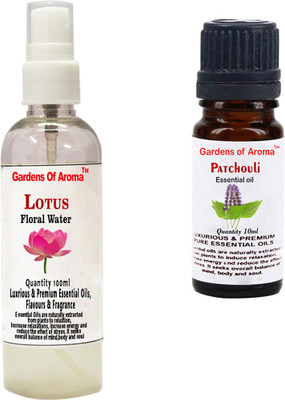 

Gardens Of Aroma Lotus Floral Water And Patchouli Essential Oil(110 ml)