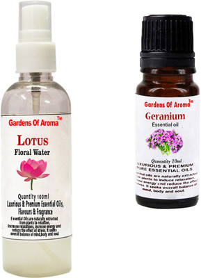 

Gardens Of Aroma Lotus Floral Water And Geranium Essential Oil(110 ml)