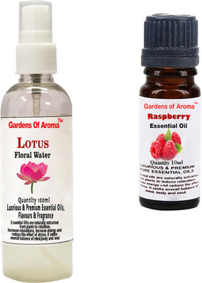 

Gardens Of Aroma Lotus Floral Water And Raspberry Essential Oil(110 ml)