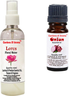 Gardens Of Aroma Lotus Floral Water And Onion Essential Oil(110 ml)