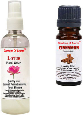 

Gardens Of Aroma Lotus Floral Water And Cinnamon Essential Oil(110 ml)