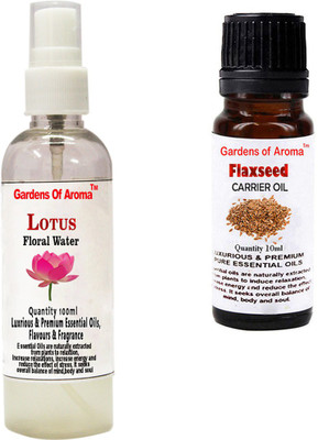 

Gardens Of Aroma Lotus Floral Water And Flaxseed Essential Oil(110 ml)