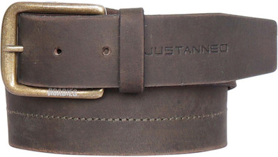 

Roadies Men Casual Green Genuine Leather Belt, Olive