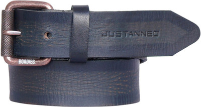 

Roadies Men Casual Blue Genuine Leather Belt