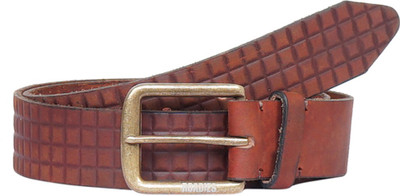 

Roadies Men Casual Brown Genuine Leather Belt