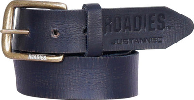 

Roadies Men Casual Blue Genuine Leather Belt, Navy