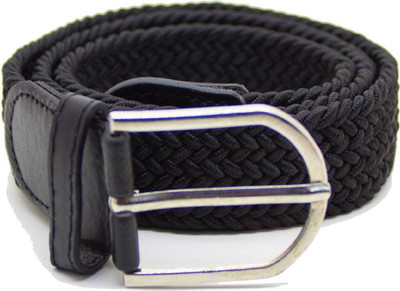 

NYTRA Men & Women Black Canvas Belt