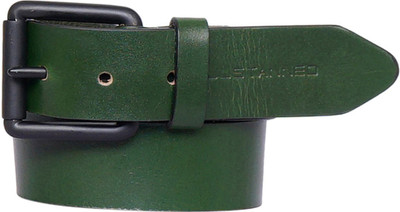 

Justanned Men Casual Green Genuine Leather Belt