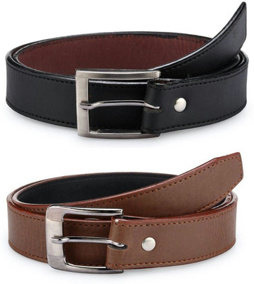 

formula Men Formal Black, Brown Genuine Leather Belt, Blak