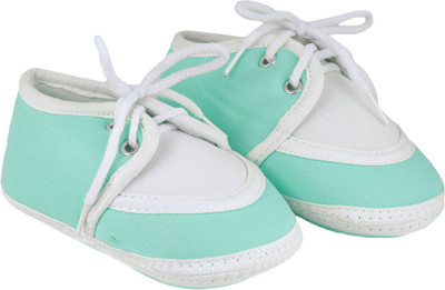 Neska Moda 0 To 12 Month Baby Lace Booties(Toe to Heel Length - 11 cm Green)