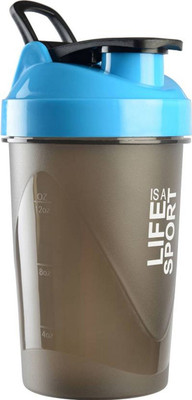 

CSU Gym Shaker and Sipper - Life Is A Sport - With Protein Mixer Ball Inside (500ml) (Blue) 500 ml Shaker(Pack of 1, Black)