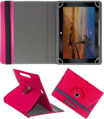 Fastway Flip Cover for iBall Slide PenBook 10.1 inch(Pink, Cases with Holder)