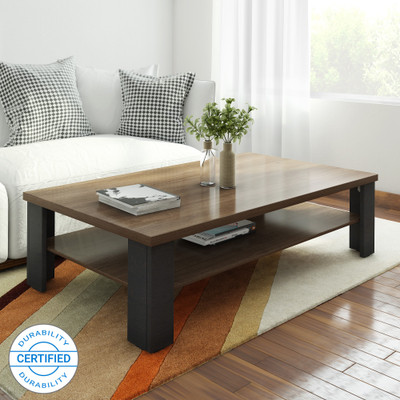 Crystal Furnitech Sigma Engineered Wood Coffee Table(Finish Color - wallnut + wenge, Knock Down) Crystal Furnitech Sigma Engineered Wood Coffee Table(Finish Color - wallnut + wenge, Knock Down)