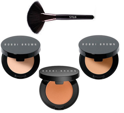 9 to 5 Makeup Brush With Bobbi Brown Corrector Concealer Face (set of 3)(Set of 4)