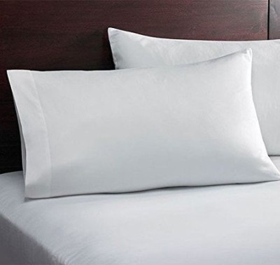 Jaipurlinen Solid Pillows Cover(Pack of 2, 50.8 cm*91.44 cm, White)