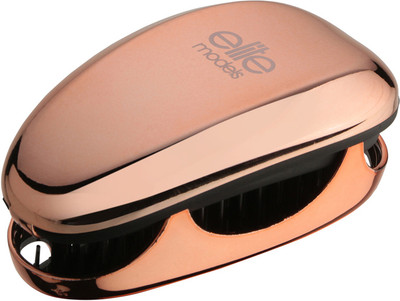 

Elite Models (France) Compact Miracle Detangling Brush with Mirror Case - (Copper)