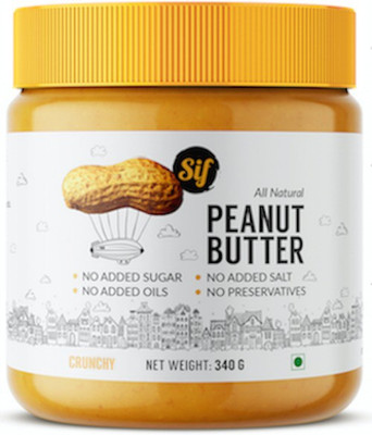 

Sif Foods Sif All Natural Peanut butter- 340 gm (Unsweetened) Crunchy 340 g
