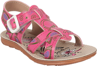 

WINDY Girls Velcro Flats(Pink
