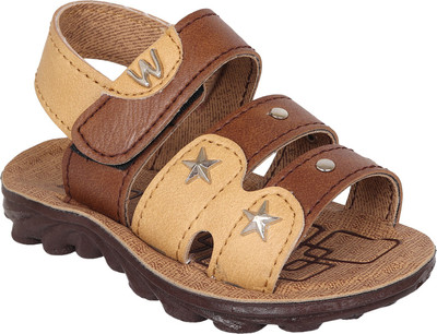 

WINDY Boys & Girls Velcro Flats(Brown